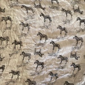 Zebra muslin blanket
